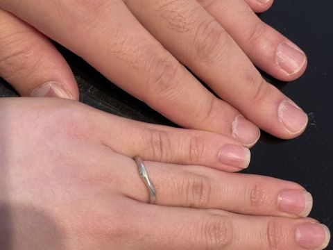 【ケイウノ ブライダル(K.UNO BRIDAL)の口コミ】 複数のブランドを見に行きましたが漢字の刻印とマークなど任意のものを入…