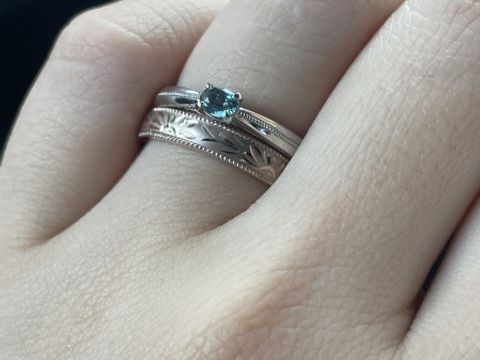 【TANZO.(鍛造指輪)の口コミ】 指輪を今までつけたことがなかったのですが、こちら試着させて頂いた時に…