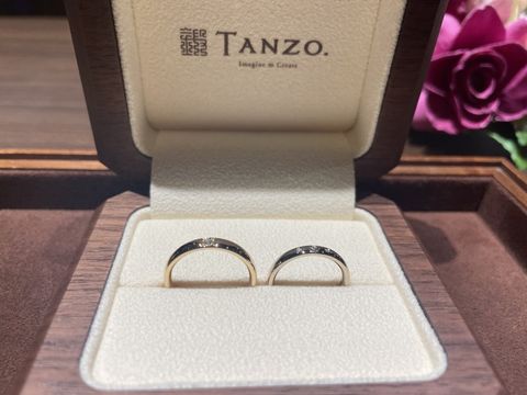 【TANZO.(鍛造指輪)の口コミ】 自分達でお互いに好きなデザインでオーダー出来たので、2人とも妥協するこ…