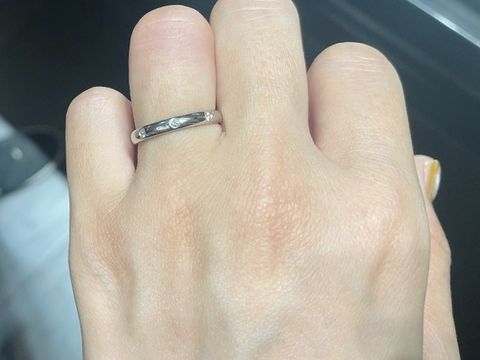 【ヴァン クリーフ＆アーペル(Van Cleef & Arpels)の口コミ】 シンプルですがダイヤが可愛らしく、長くつけられることと付け心地が一番…