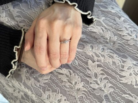 【Ginza Rim(銀座リム)の口コミ】 ピンクダイヤモンドを入れたいと考えていたので試着させていただきました…