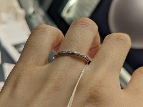 【MIKIMOTO(ミキモト)の口コミ】 購入しやすい価格で、ミル打ちが特徴的な指輪だったので試着をしてみまし…