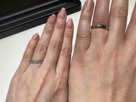 【ラザール ダイヤモンド(LAZARE DIAMOND)の口コミ】 ストレートかつ太さもしっかりあるデザインを探し求めていたため、これは…