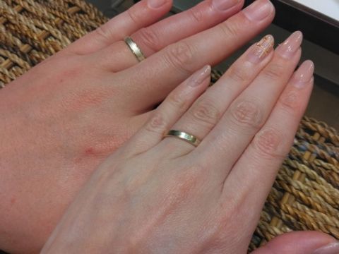 【杢目金屋(もくめがねや)の口コミ】 2人だけのオリジナルの指輪を作ることができ、杢目がとっても綺麗です。ま…