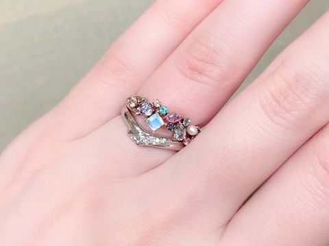 【アイプリモ(I-PRIMO)の口コミ】 先にいただいた婚約指輪に合うものを探していました、最後の2択で迷いに迷…