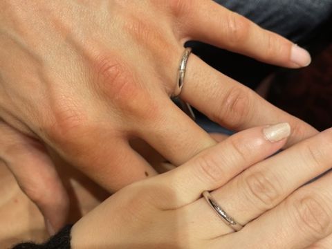 【ケイウノ ブライダル(K.UNO BRIDAL)の口コミ】 結び目を自分たちで加工できるというセミセルフという部分とシルバーの中…