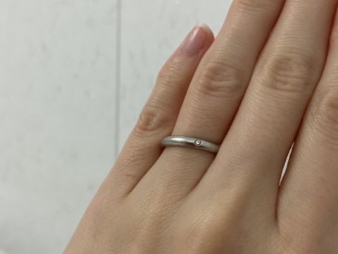 【カルティエ(Cartier)の口コミ】 結婚指輪なので、シンプルで長くつけられる飽きのこないデザインにしまし…