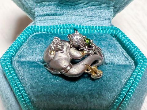 【ケイウノ ブライダル(K.UNO BRIDAL)の口コミ】 私が思い描いていたイメージ通りのジーニーのデザインを提供していただき…