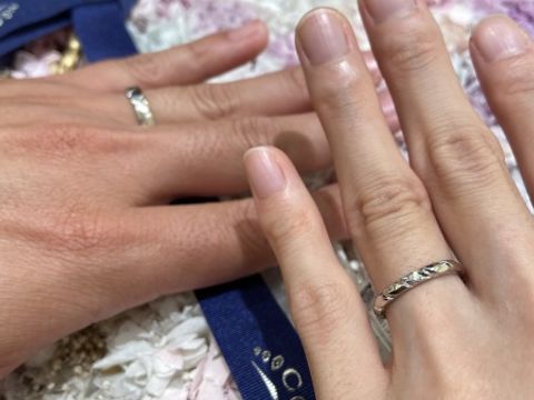 【ショーメ(CHAUMET)の口コミ】 指の関節が太いので、リングが細過ぎないものを探していました。こちらは…