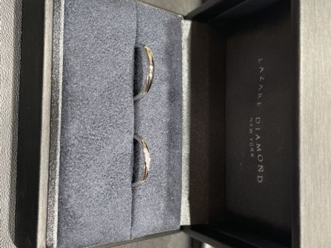 【ラザール ダイヤモンド(LAZARE DIAMOND)の口コミ】 指輪のデザインが気に入ったこと、2人とも同じ種類の指輪を選べたこと、ダ…