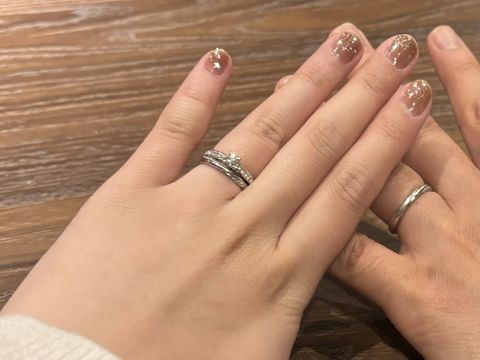 【銀座ダイヤモンドシライシの口コミ】 どこから見てもキラキラです。とにかく、キラキラ見える指輪を探しました…