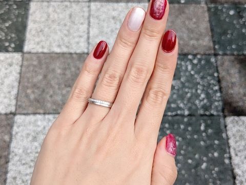 【PILOT BRIDAL(パイロットブライダル)の口コミ】 高島屋JR名古屋限定デザインです。
自分はとにかく頑丈な鍛造リングを、夫…