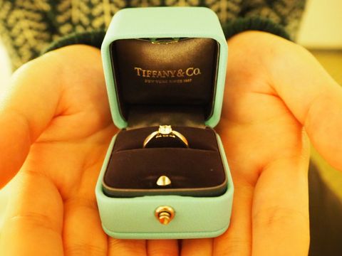 【ティファニー(Tiffany & Co.)の口コミ】 憧れのティファニーの指輪を旦那さんにプレゼントしてもらいました。ダイ…