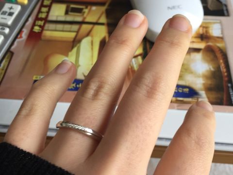 【canal4℃(カナルヨンドシー)の口コミ】 婚約指輪を買う前にペアジュエリーをくれたのですが、つけているうちに思…