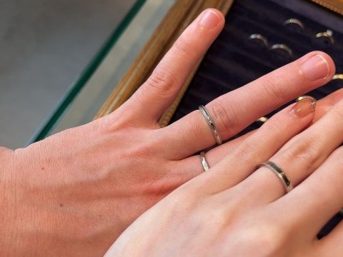 【atelier CraM(アトリエ クラム)の口コミ】 こちらのデザインをもとに自分たちで手作りをして、大切な指輪制作の過程…