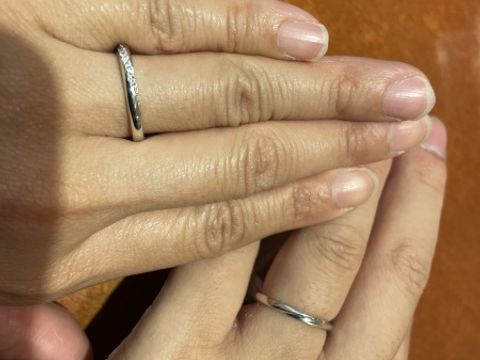 【TRECENTI(トレセンテ)の口コミ】 この指輪を試着したいと思った決め手は、ダイアが沢山付いて可愛いと思っ…