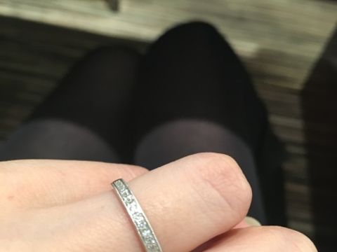 【JEWELRY  KAMATA(ジュエリーかまた)の口コミ】 ハーフエタニティリング（ゴールド）で探していたので、見本やカタログ、…