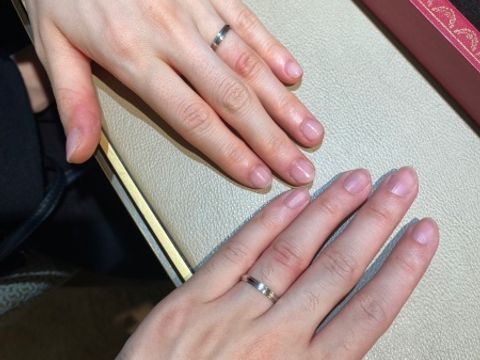 【カルティエ(Cartier)の口コミ】 シンプルですが、存在感があったので特に夫が気に入っていました。太さが…