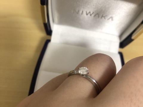 【俄(にわか)の口コミ】 ダイヤも選べましたがとてもいいグレードのものがたまたまあって幸運でし…