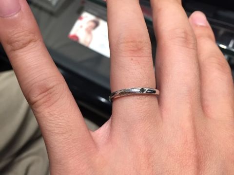 【エクセルコダイヤモンド(EXELCO DIAMOND)の口コミ】 ブラックダイヤの意味が気に入り、ブラックダイヤの入ったリングを探して…