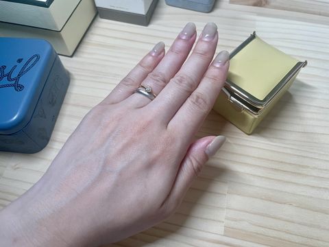 【ete(エテ)の口コミ】 結婚指輪と重ね付けして高くなくていいから毎日つけられるデザインを要望…