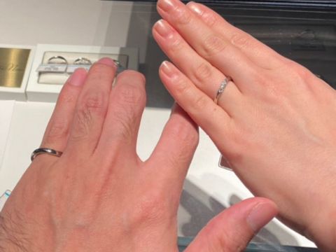 【銀座ダイヤモンドシライシの口コミ】 付け心地もよく、プラチナやダイヤにもこだわっているとのことで、年をと…