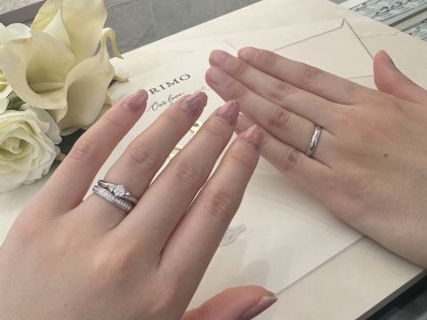 【アイプリモ(I-PRIMO)の口コミ】 ダイヤがたくさん入っているタイプで、さらに全体をぐるっとミル打ちで飾…