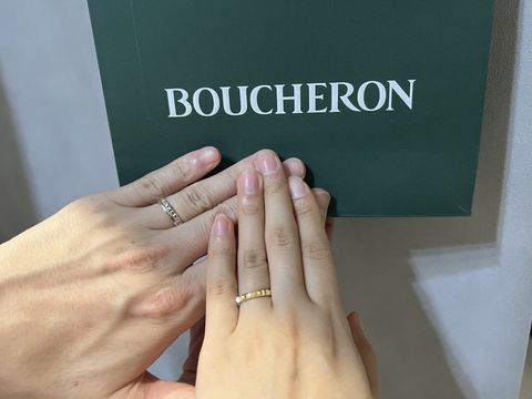 【ブシュロン(BOUCHERON)の口コミ】 なんと言っても唯一無二のデザインが最高によかったです。
ダイヤモンドを…