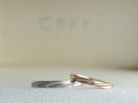 【CRAFY(クラフィ)の口コミ】 指輪のデザインはなんとなくしか決めていませんでしたが、お店のサンプル…