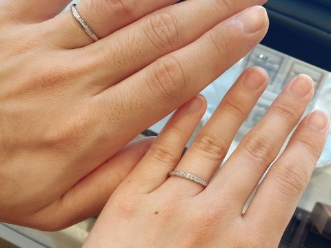 【Ginza Rim(銀座リム)の口コミ】 ピンクゴールドで可愛さがありつつ肌馴染みがいいところと、ハーフエタニ…