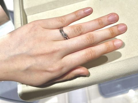 【和光ブライダルブティックギンザの口コミ】 指輪の付け心地は最高です。海外メーカーとは違い、日本人の手にあった柔…