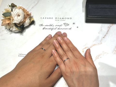 【ラザール ダイヤモンド(LAZARE DIAMOND)の口コミ】 ダイヤモンドの輝きがとても綺麗です。着け心地が良く、ストレートのタイ…