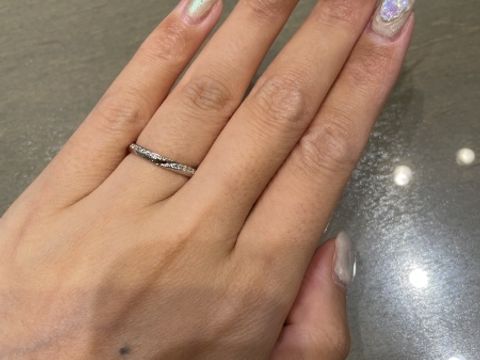 【アイプリモ(I-PRIMO)の口コミ】 指の形的にストレートをお薦めされ、その中でもデザイン性があり、甘すぎ…