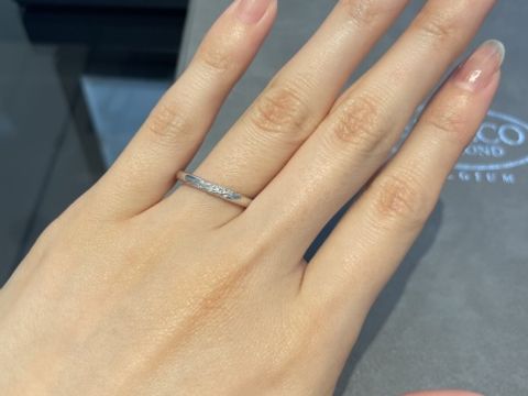 【エクセルコダイヤモンド(EXELCO DIAMOND)の口コミ】 派手すぎず、どちらかというとエレガントよりもシンプルでもおしゃれなも…