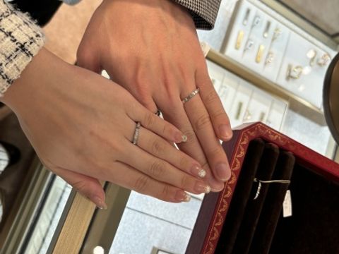 【カルティエ(Cartier)の口コミ】 結婚指輪を探していたところ、インスタで見かけ、素敵だと思い試着に行き…