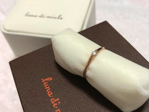 【luna-di-miele(ルナディミエーレ)の口コミ】 当時はお金がなかったので、婚約指輪といえども高価な指輪は買ってもらえ…