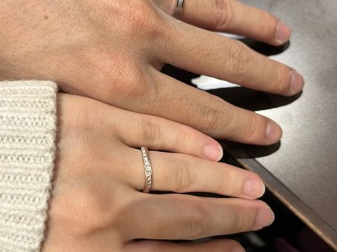 【TANZO.(鍛造指輪)の口コミ】 フルオーダーでデザインを描いていただきました。イメージを作るために、…