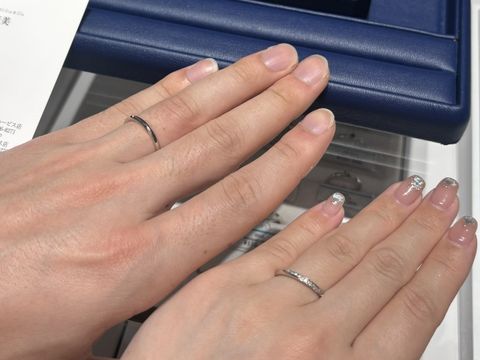 【銀座ダイヤモンドシライシの口コミ】 キラキラしていて、デザインがあるものが良かったため私の欲しい指輪のイ…