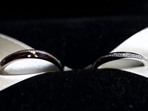 【エクセルコダイヤモンド(EXELCO DIAMOND)の口コミ】 ミル打ちが素敵でした！業界初と聞いた、斜めにカーブを描きだんだん小さ…