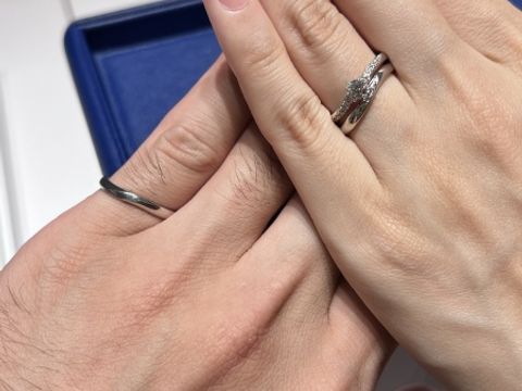 【銀座ダイヤモンドシライシの口コミ】 着け心地がいいので、普段からあまり指輪をつけない人でも日常でストレス…