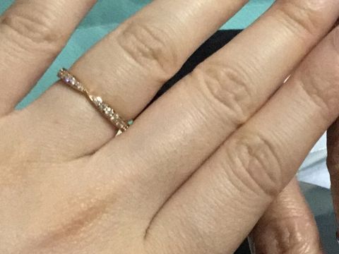 【ティファニー(Tiffany & Co.)の口コミ】 指輪のデザインは婚約指輪のデザインと同じにしました。ティファニーのハ…