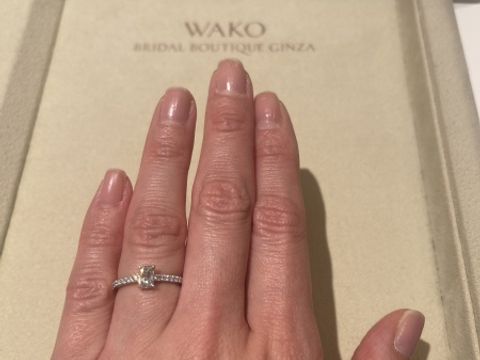 【和光ブライダルブティックギンザの口コミ】 デザインがとても気に入りました。
アショカダイアモンドが国内では和光の…