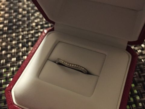 【カルティエ(Cartier)の口コミ】 指が短くポテッとしてるのがコンプレックスでなるべくスラッと指を見せて…