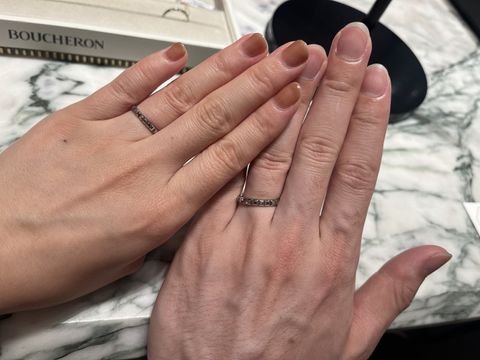 【ブシュロン(BOUCHERON)の口コミ】 パリのヴァンドーム広場の石畳をモチーフにしているデザインがおしゃれ。…