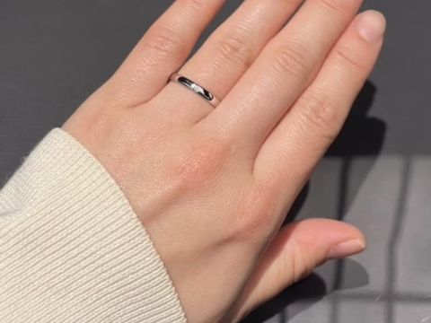 【俄(にわか)の口コミ】 シンプル、プラチナ、ダイヤがついているもので探していますと伝えたとこ…