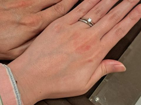 【Desserts(デザート)の口コミ】 ハーフエタニティと1粒ダイヤのセットリングを探していてビジュピコに来ま…