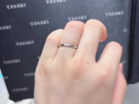 【TASAKI(タサキ)の口コミ】 シンプルだけどダイヤモンドを入れたいという希望が叶えられる指輪でした…