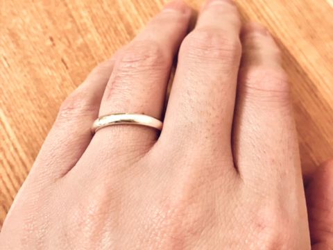 【ringram(リングラム)の口コミ】 シンプルなデザインで、キラキラとし過ぎず、普段使いのカジュアルな服装…