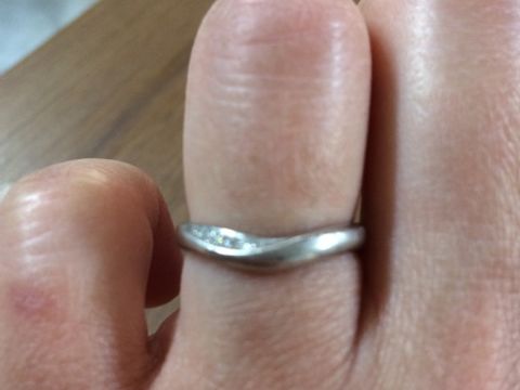 【ラザール ダイヤモンド(LAZARE DIAMOND)の口コミ】 事前に購入していたラザールダイヤモンドの婚約指輪と合わせてつけられる…