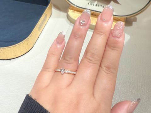 【ショーメ(CHAUMET)の口コミ】 婚約指輪も普段使いしやすいデザインを求めていて、ダイヤがあまり大きす…